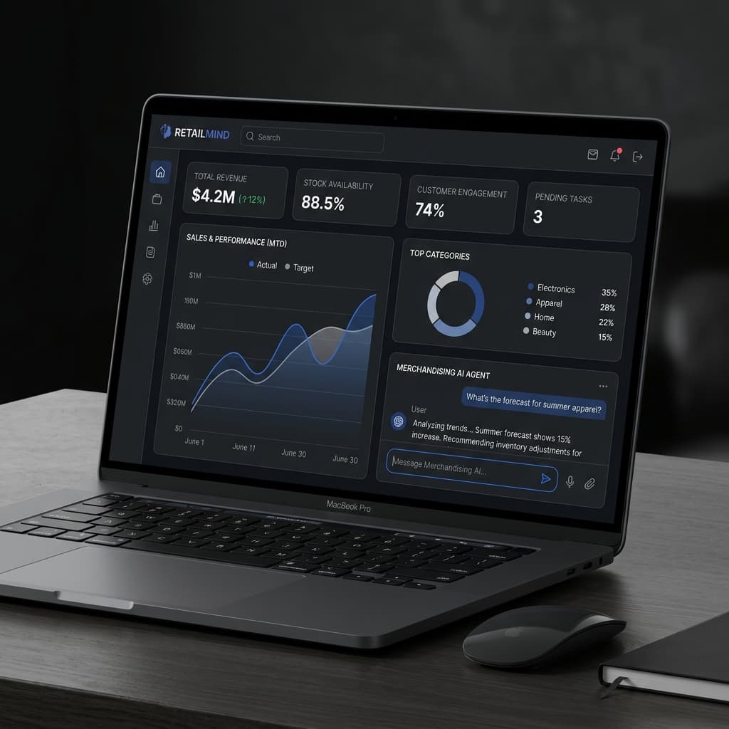 Support AI Dashboard Laptop View